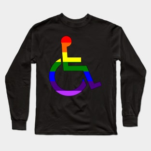 Disabled LGBTQ Pride Long Sleeve T-Shirt